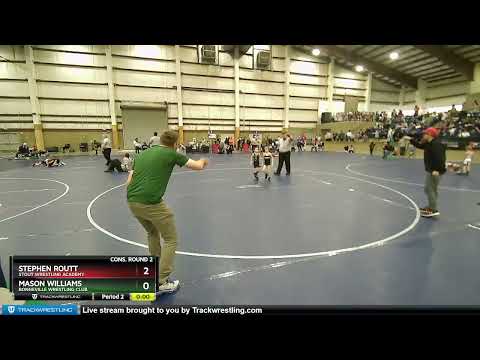 45 Lbs Cons. Round 2 - Mason Williams, Bonneville Wrestling Club Vs Stephen Routt, Stout Wrestling