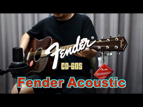 Fender Acoustic CD-60s Spruce vs All-Mahogany DEMO