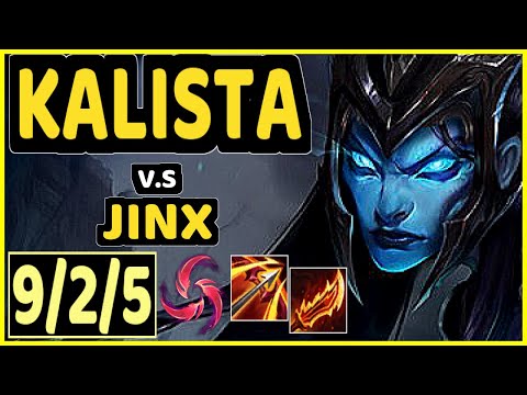 LOKEN (KALISTA) vs JINX - 9/2/5 KDA BOTTOM ADC GAMEPLAY - KR Ranked GRANDMASTER