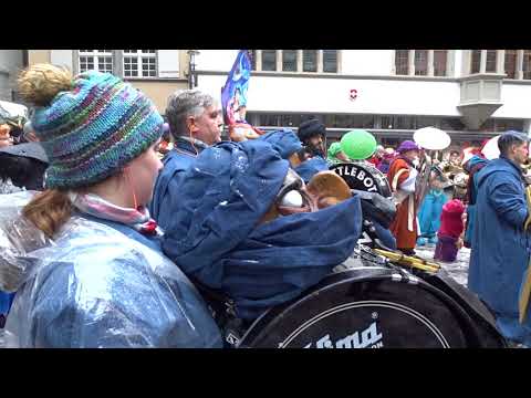 CHOTTLEBOTZER GUGGENMUSIK at the Fasnacht in Luzern today