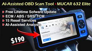 MUCAR 632 Elite AI-Assisted OBD Scan Tool | Free Lifetime Software Update