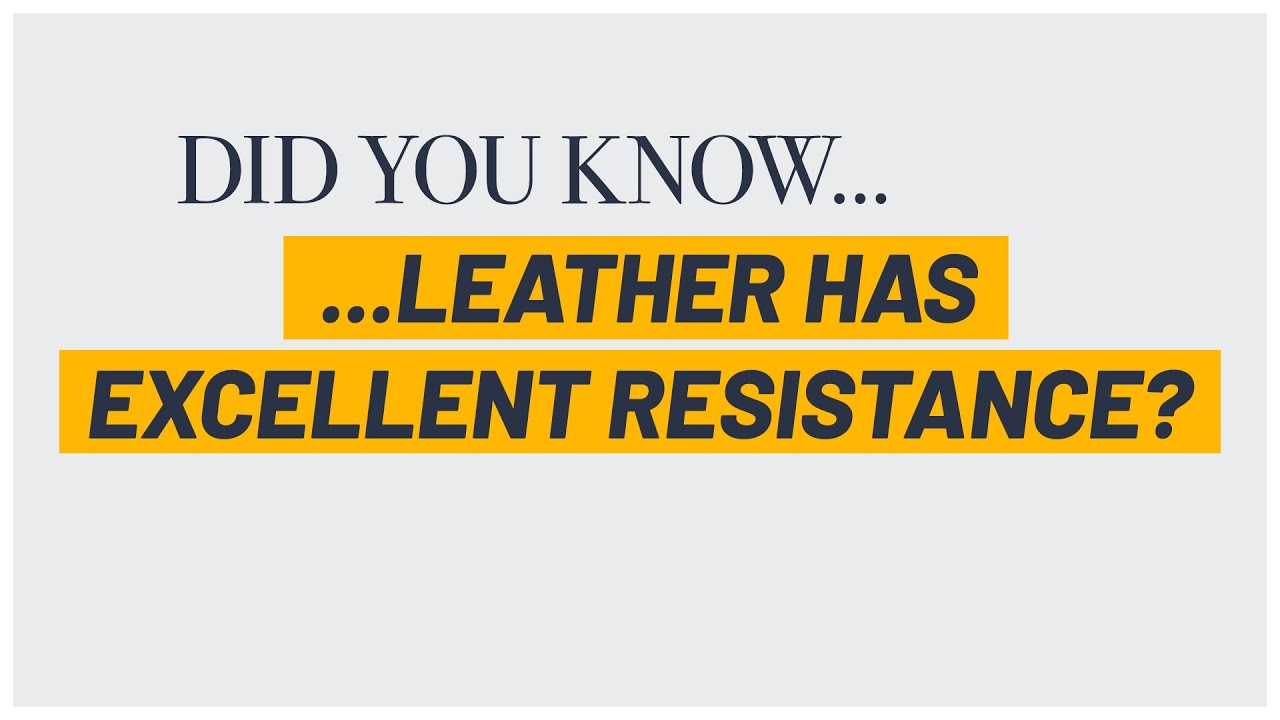 Wear and tear? No problem for genuine leather!