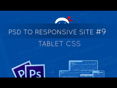 PSD to Responsive Website Tutorial 9 Tablet Styles
