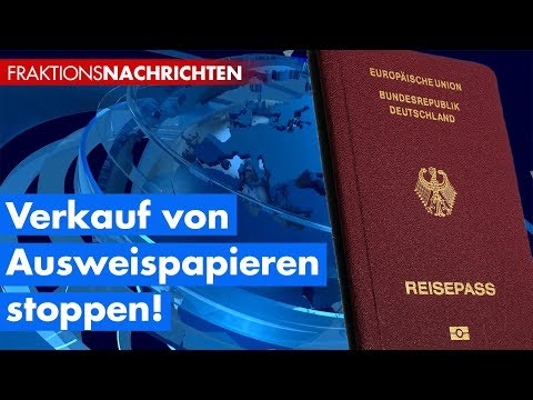 Asylbewerber verkaufen Ausweispapiere - Alice Weidel  - AfD-Fraktion im Bundestag