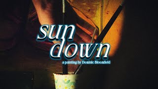 "Sundown" Painting process