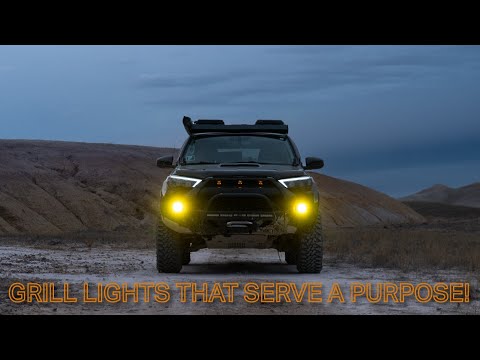 FUNCTIONAL 4Runner Raptor/Grill Lights | Diode Dynamics SSC1 Spot with Amber Backlight Install