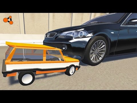 Beamng drive - Real Cars vs Toy Сars crashes