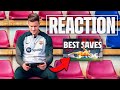 TER STEGEN REACTS to his BEST SAVES ✋⚽?