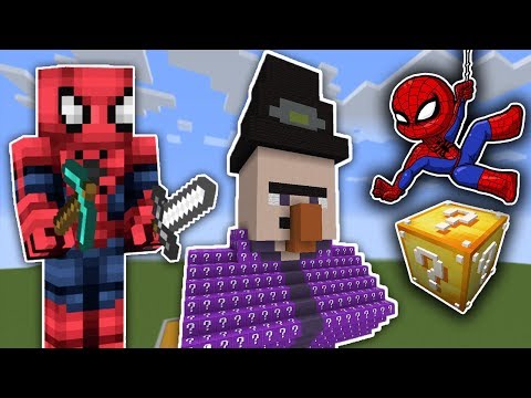 ÖRÜMCEK ADAM VS MINECRAFT - Cadı Şans Blokları