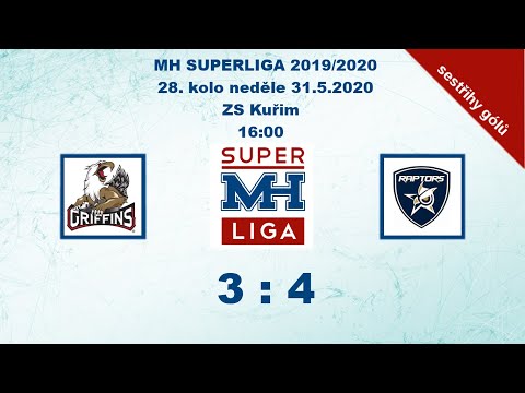 MH SUPERLIGA 28. kolo 2019/2020 Griffins vs Raptors 3:4 - sestřih gólů
