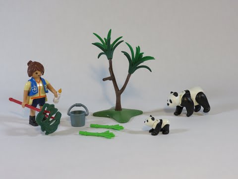 Playmobil City Life set # 70105 (2018) Panda Caretaker Carry Case review
