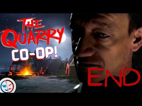 THE WHITE WOLF and THE HAG - THE QUARRY CO-OP Part ENDING - (CHAPTER 10) Walkthrough Gameplay