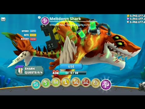 Melt Down Shark 2 Unlocked | Hungry Shark World - Arctic apocalypse - Extinction mode Androidplay
