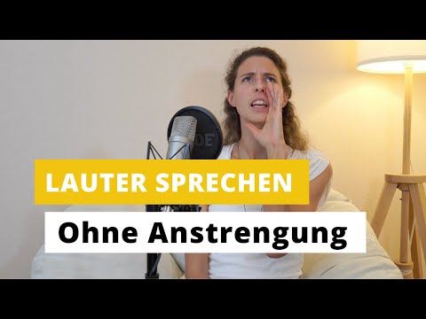 Wie du lauter sprechen kannst, ohne dass dich das Sprechen anstrengt