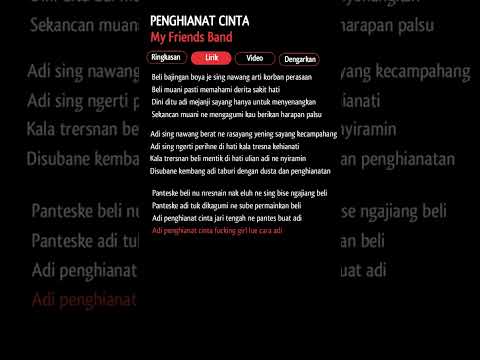 PENGHIANAT CINTA - MY FRIENDS BAND (VIDEO LIRIK LAGU BALI)