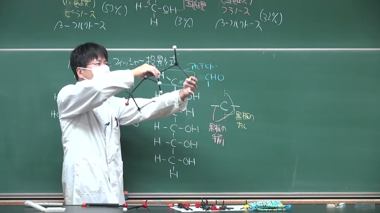【有機化学】糖類・フィッシャー投影式の見方(6ofx)