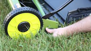 Sun Joe MJ500M Mow Joe 16 Inch Manual Reel Mower with Catcher