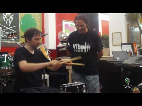 marco minnemann - drum clinic -  finger control and moeller @ gm drum school