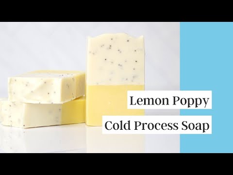 How I Make Lemon Poppy Seed Cold Process Soap