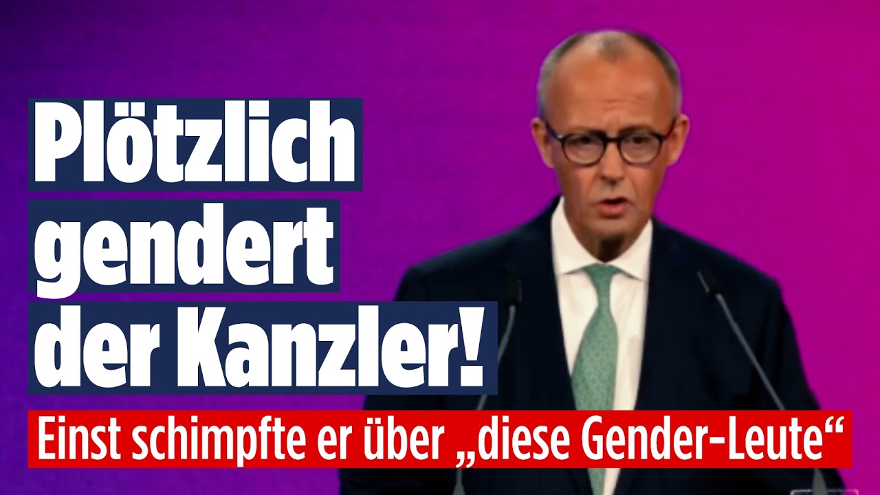 MERZ GENDERT: Mit DIESER Aussage sorgt der Kanzler jetzt für Aufsehen!
