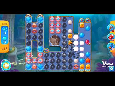 Fishdom. 8793 level no boosters and diamonds. 19 moves