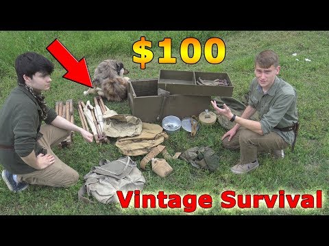Our $100 Flee Market Vintage Survival Gear challenge! | VintageAdventures #1