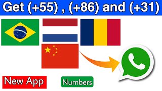 Get China (+86) and Brazil (+55) ,(+31) number | Create fake whatsapp account | fake whatsapp number
