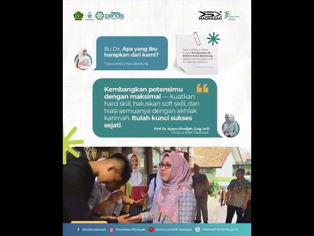 Pesan Dirgen untuk semua siswa madrasah