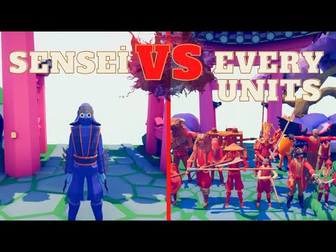 🏹SENSEİ vs EVERY UNITS🗡- Totally Accurate Battle Simulator