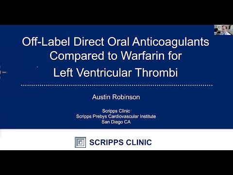 Off label use of DOAC vs warfarin for LV thrombi