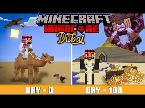 100 Days IN ANCIENT DUBAI (Treasure Find) Minecraft