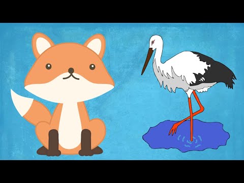 Da Esopo -  La volpe e la cicogna