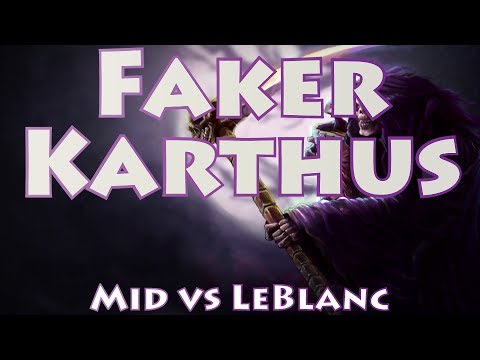 SKT T1 Faker, Karthus Mid vs LeBlanc
