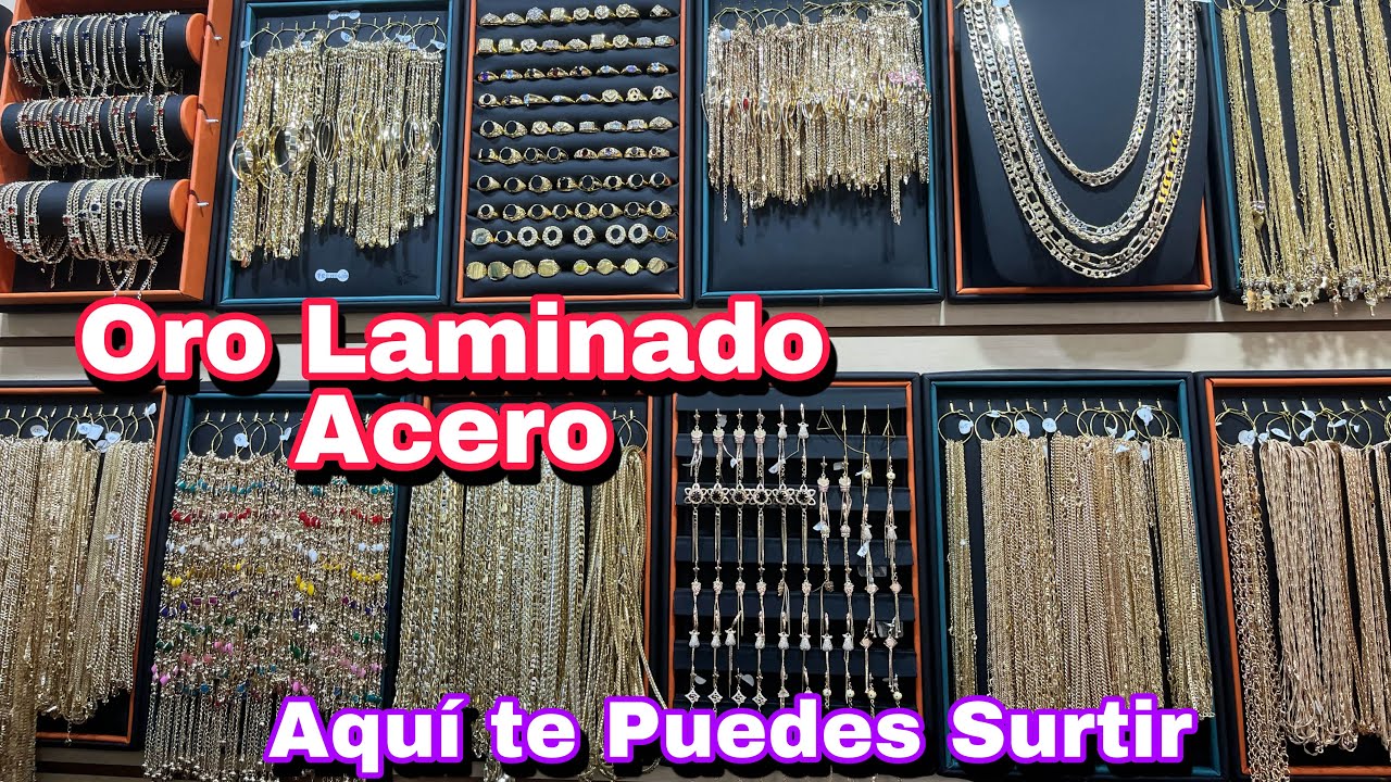 Joyería Oro Laminado/Cerca del Zócalo/Centro México/Pieza y Mayoreo/Cristal Beads