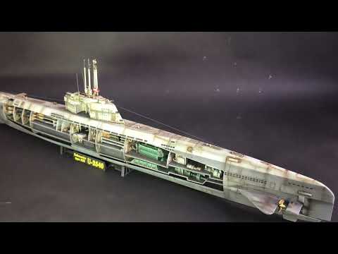 Revell 1/144 scale Type XXII German U-Boat with interior.