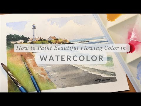 How to Paint Beautiful Flowing Color in Watercolor