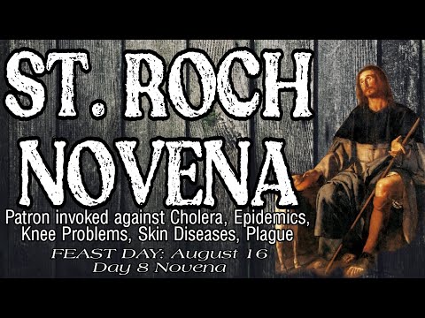 St. Roch | Rocco Novena : Day 8 | Patron of Dogs, Plague, Epidemics, Knee Problem