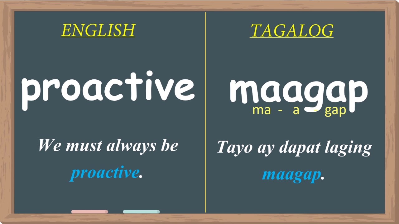 English to Tagalog Translation featuring Filipino Positive Traits | RYAN'S BOARD