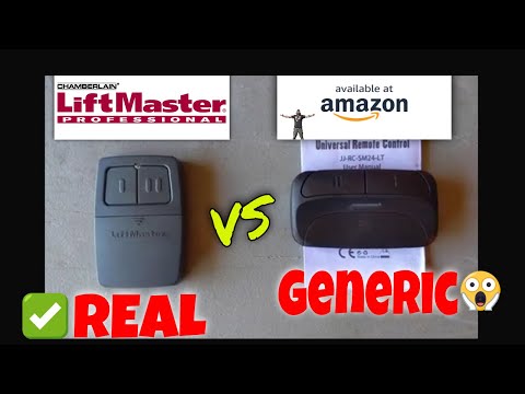 LiftMaster vs Amazon Generic Universal Garage Door Opener Remote