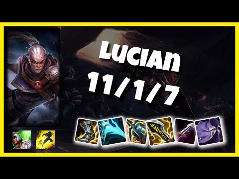 Lucian vs Xayah NA Challenger BOT (11/1/7) - v10.25