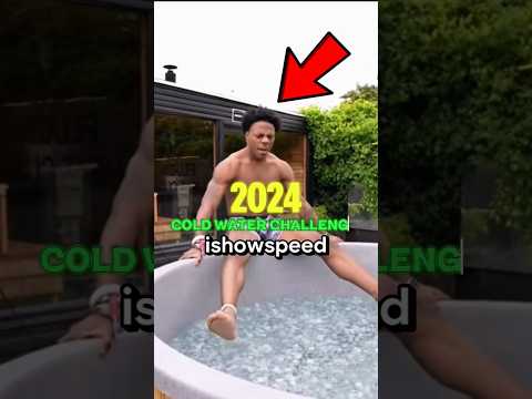 Cold Water Challenge: Ishowspeed, Haaland, Mbappe Vs Christiano Ronaldo #shorts
