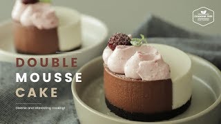 초코&바닐라 더블 무스케이크 만들기 : Chocolate & vanilla double mousse cake Recipe - Cooking tree 쿠킹트리*Cooking ASMR