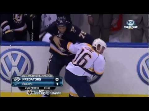 Richard Clune vs Ryan Reaves Jan 24, 2013