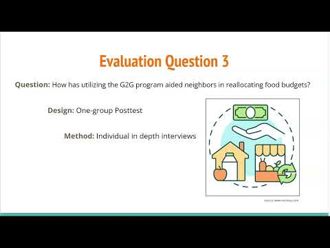 G2g Evaluation Plan