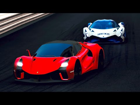 Ferrari Stallone 2022 vs Devel Sixteen at Monaco Night GP
