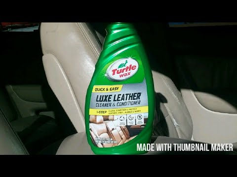 Cleaning 20 Year Old Leather With Turtle Wax