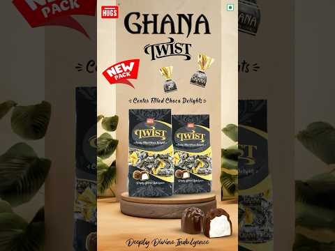 Opening Hugs Ghana Twist Center Filled Dark Chocolates Pouch | Chocolate Gift Pack #shorts