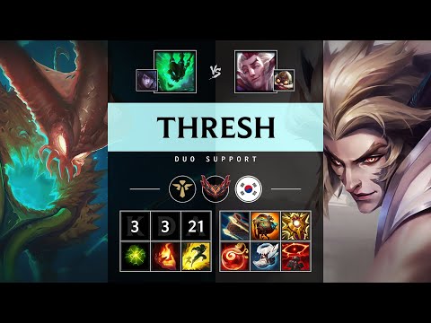 Thresh Support vs Rakan - KR Grandmaster Patch 14.24