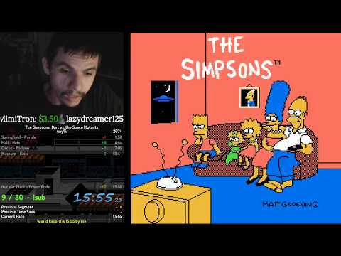 The Simpsons: Bart vs The Space Mutants - Any% Speedrun - 15:55 - Personal Best