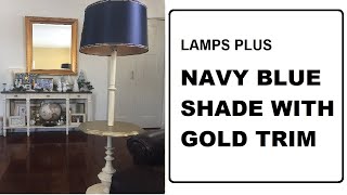 NAVY LAMP SHADE WITH GOLD TRIM  FROM LAMPS PLUS/ FILAM FAMILY  HOME SHOPPING  #shorts